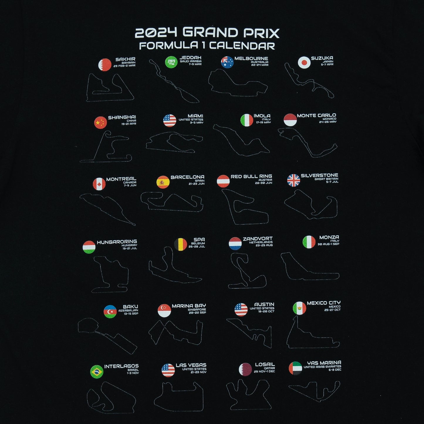 F1 2024 Grand Prix Tee